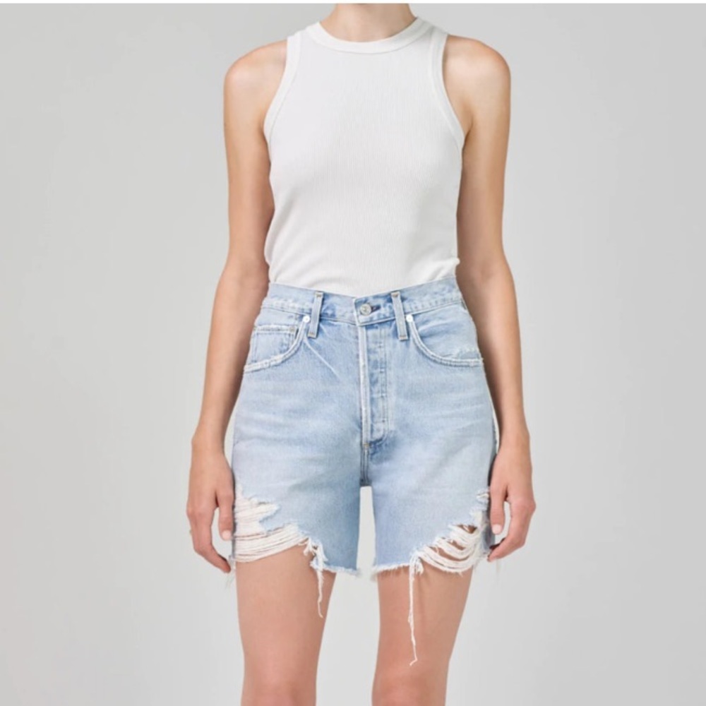 Citizens Of Humanity Light Blue Jean Shorts